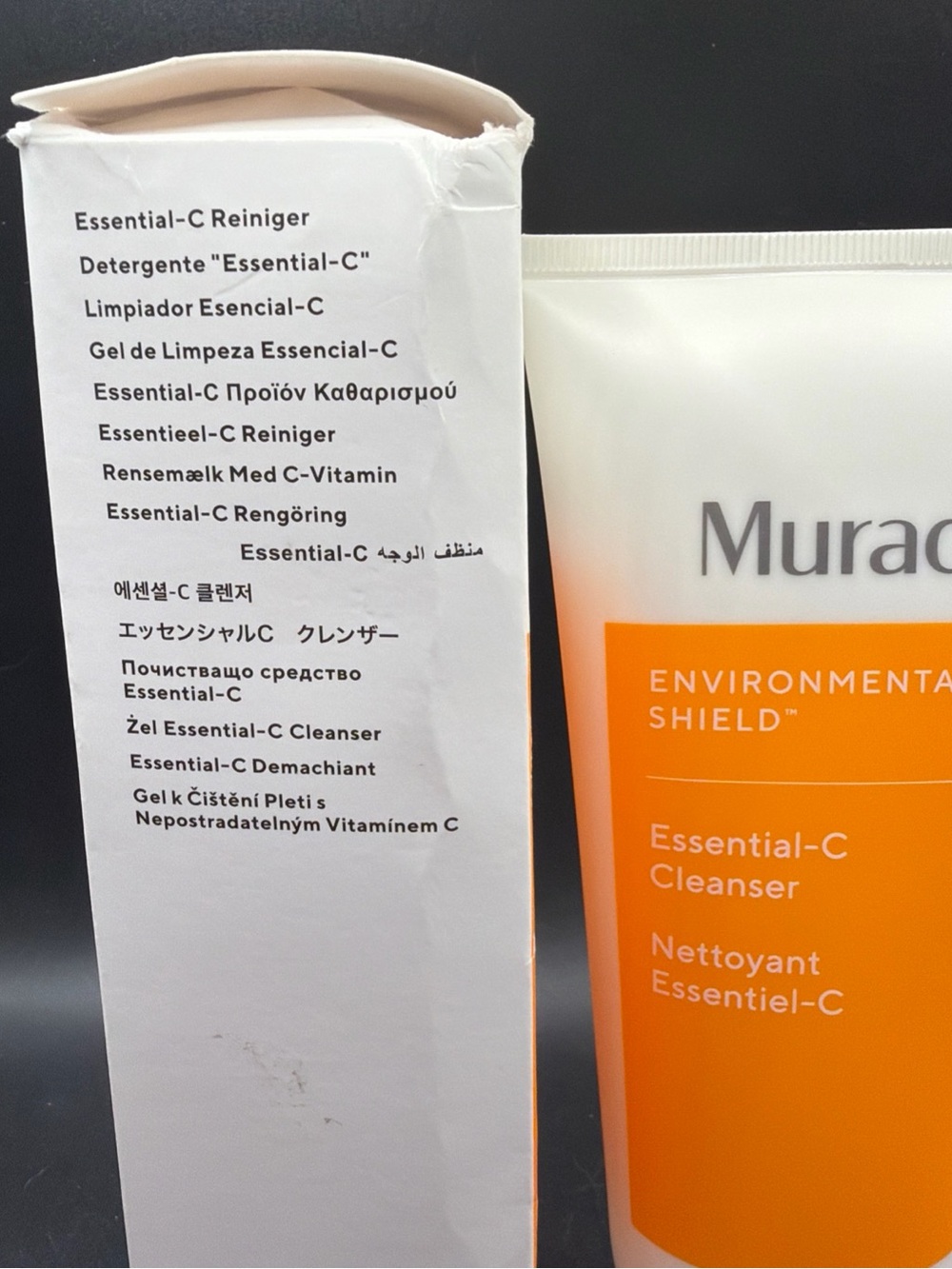 Murad Essential-C Cleanser Orange and White Tube
